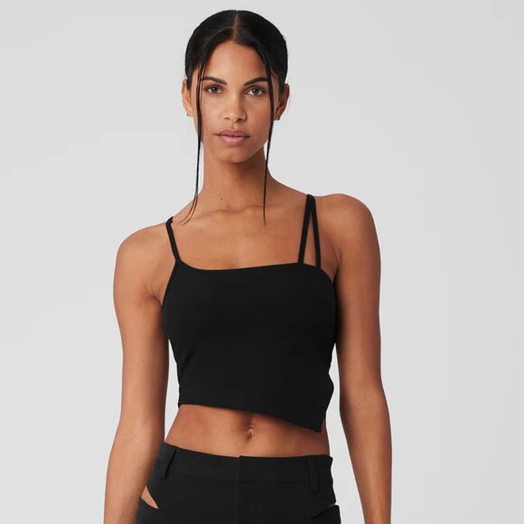 Alo Yoga Alosoft All Night Tank Black XS - Picture 1 of 4